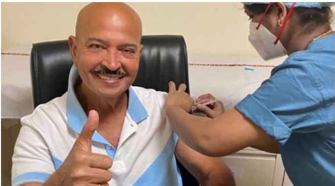 Rakesh Roshan receives first dose of COVID-19 vaccine 