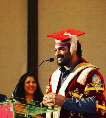 R Madhavan receives degree of Doctor of Letters for contribution to Arts and Cinema