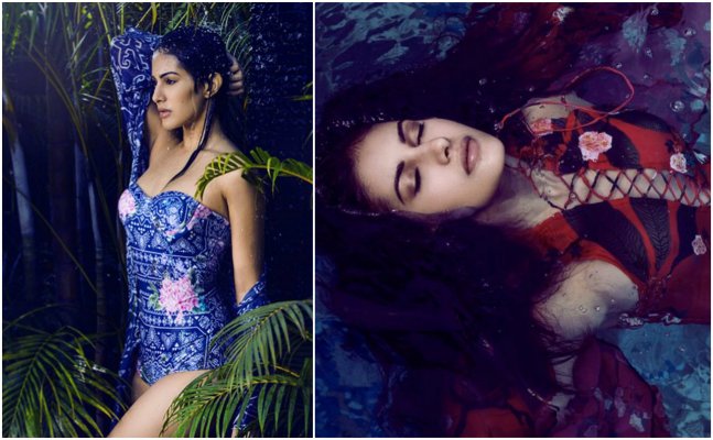 Actress Amyra Dastur flaunts her curves in stunning swimwear
