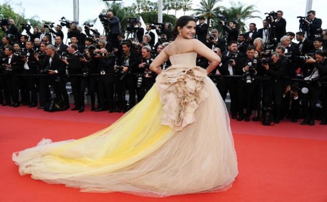 Cannes 2018: Sonam Kapoor STUNS in biege coloured gown
