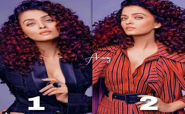 Aishwarya Rai Bachchan in red curly hair looks tad bit different than usual