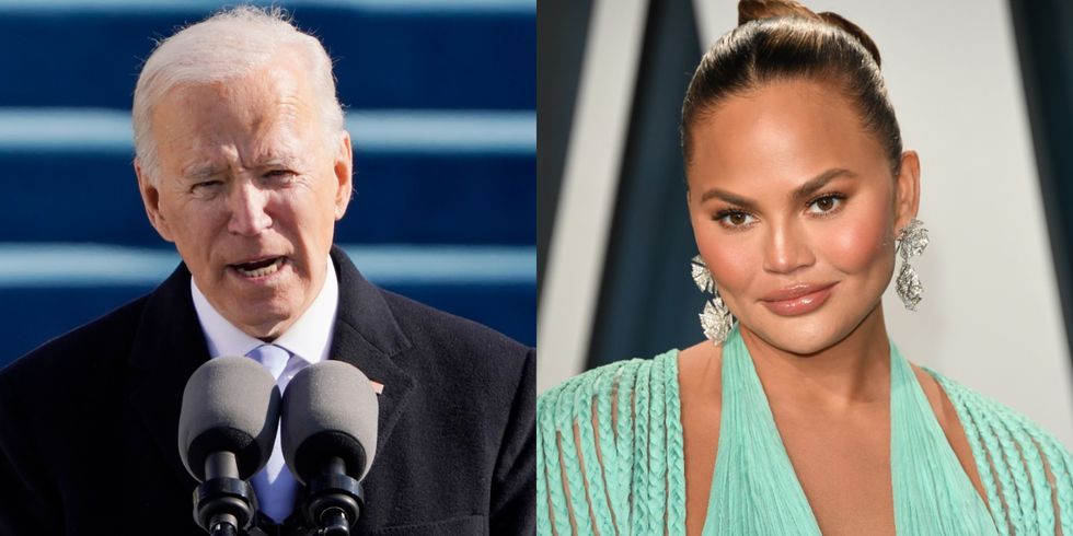 Chrissy Teigen followed by President Biden’s official account after Trump had blocked her four years ago