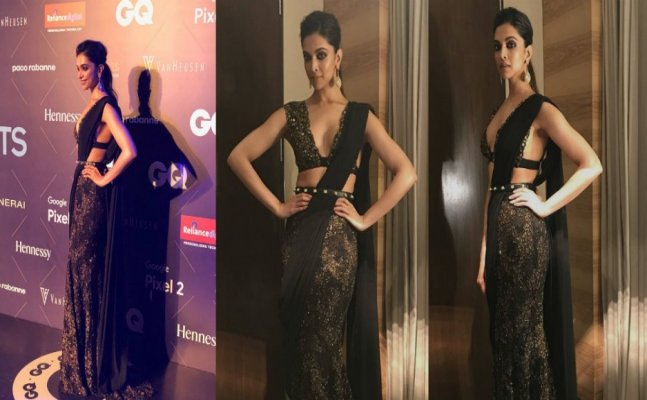 GQ Fashion Nights: Deepika Padukone stuns in gorgeous Saree