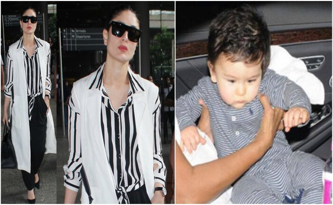 Like mother like son! Kareena and Taimur snapped in matching outfits