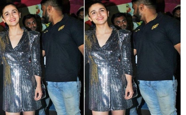Alia Bhatt’s silver shimmery outfit is apt for disco party