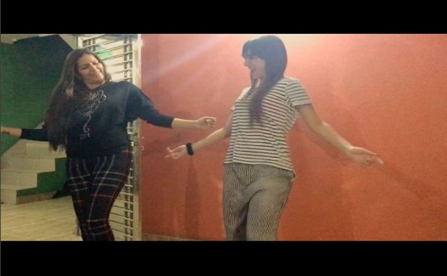 Sapna Choudhary and Benafsha Soonawala's grooves on Haryanvi song is the best thing on internet today