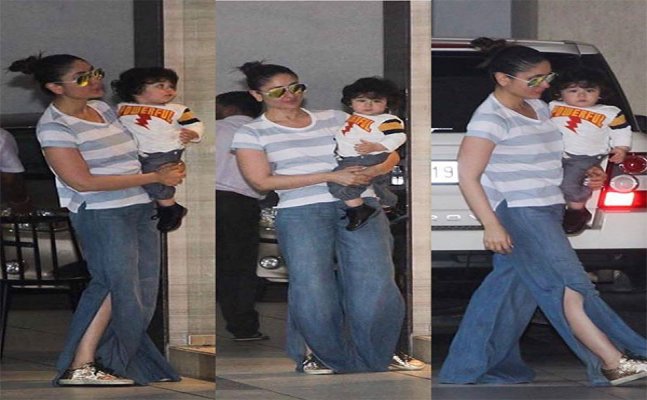 Taimur looks ‘Powerful’ in his outing with mommy Kareena