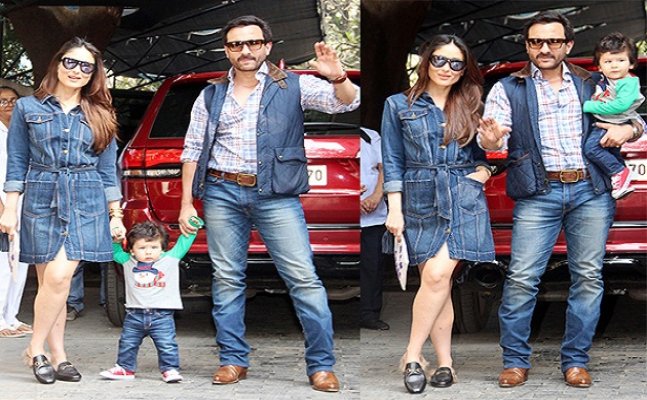 Taimur's first baby steps at Kapoor's Christmas brunch is unmisable