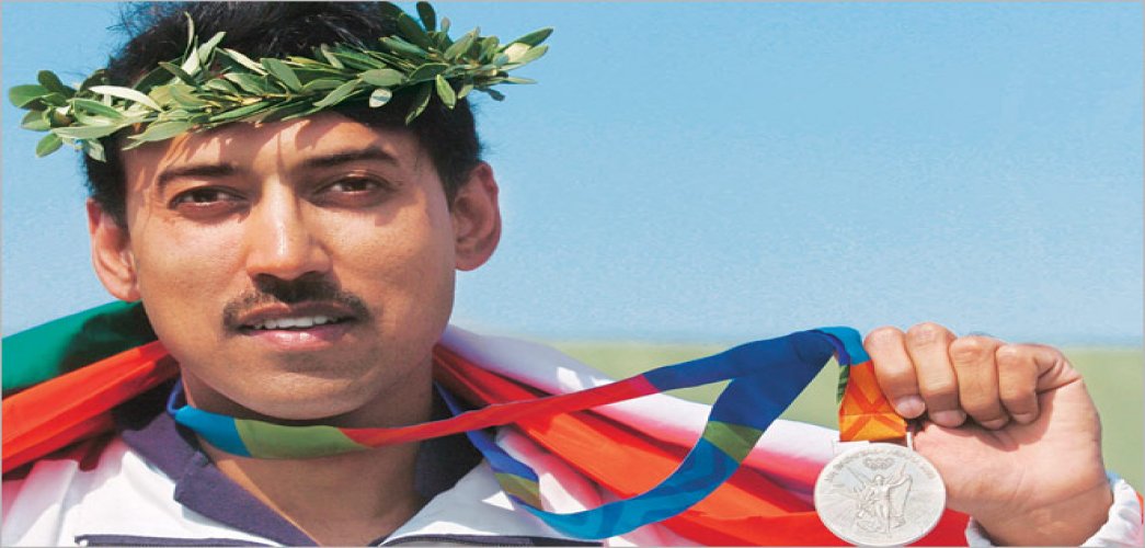 Rajyavardhan Singh Rathore - Athens Olympic silver medal in 2004