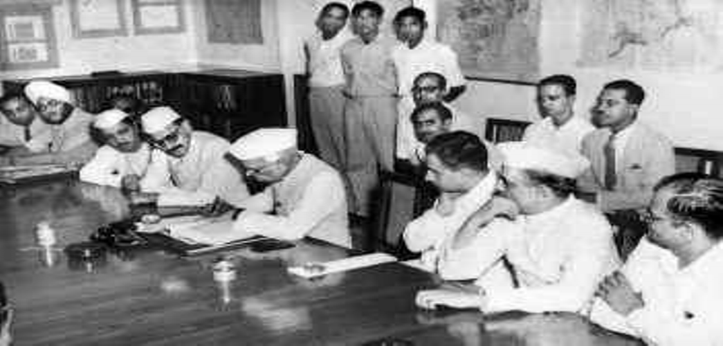 Jawaharlal Nehru presented the First Five-Year Plan 