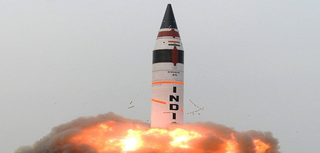 Indiaâ€™s indigenously developed Agni-V missile successfully test-fired