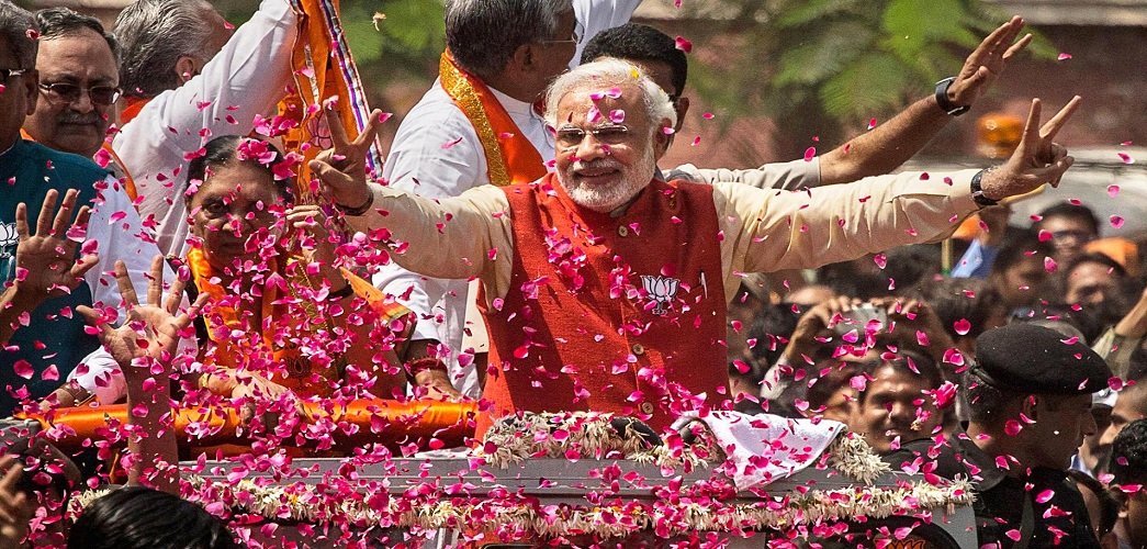 Narendra Modi landslide victory in 14th General Elections of India