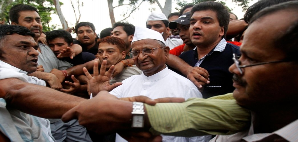 The anti-corruption movement started by Anna Hazare