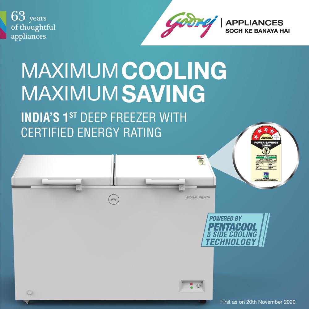 Godrej Appliances becomes the first brand to opt for BEE energy ratings voluntarily