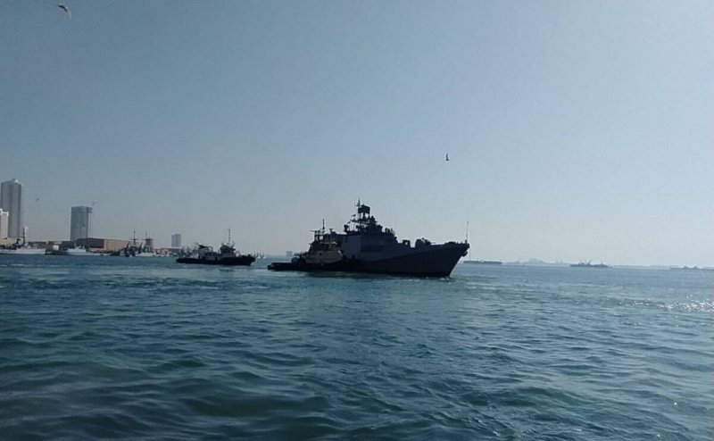 INS Shardul arrived at New Mangalore Port from Kuwait