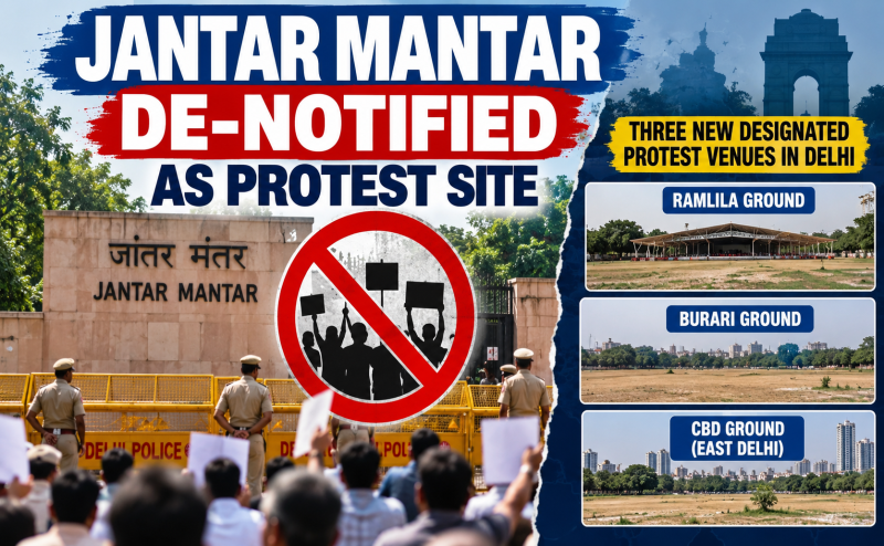 Jantar Mantar's Removal as a Protest Site Raises Questions About the Future of Public Dissent in Delhi