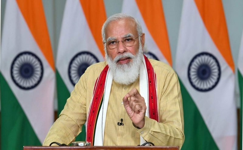 PM Narendra Modi inaugurate Zen garden, at Ahmedabad