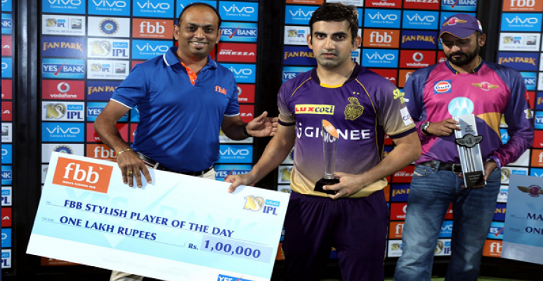 In his 100th match for KKR, Captain Gambhir leads by example