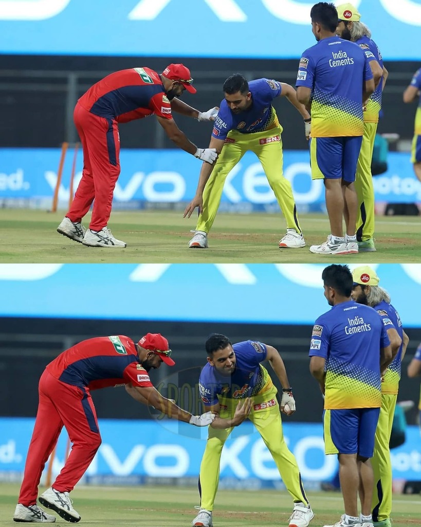 Watch: Deepak Chahar touches Mohd. Shami's feet before wreaking havoc against his team PBKS 