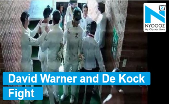 David Warner involved in a fight with De Kock 
