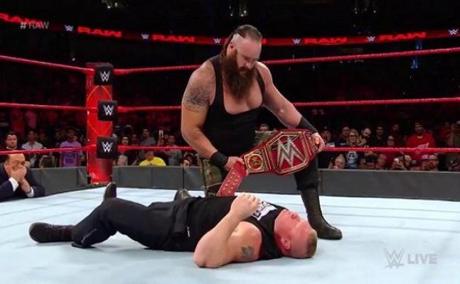 WWE: Strowman destroys Lesnar and Cena on RAW